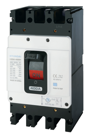 MCCB HYUNDAI 3P 350A 85kA ( HGM400H-F )